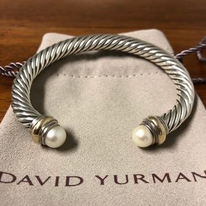 David Yurman cable cuff pearl bracelet!